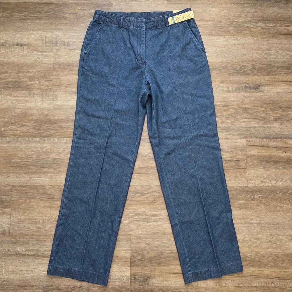 Kim Rogers Belk Shannon Blue Denim Trouser Jeans Straight Leg Womens 10 Average